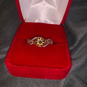 Chocolate stone ring from fragrant Jewels. Size 10